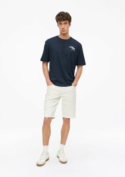 Jeansbermuda met klassieke pasvorm taille halfhoog rechte pijp s.Oliver