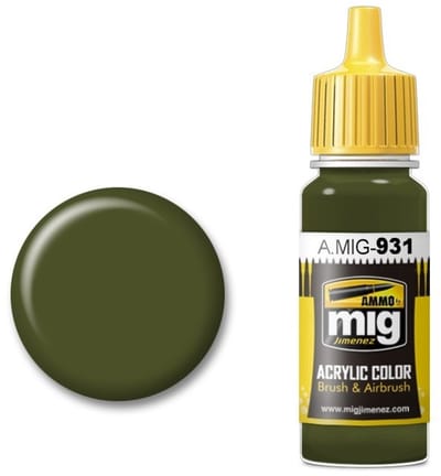AMMO by Mig Jimenez Hobbyverf Acrylverf - MIG 0931 Russian Dark Base - Acryl Verf flesje - 17 ml