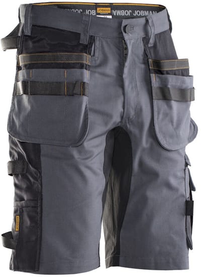 Jobman 2168 Stretch Shorts HP 65216818 - Donkergrijs/Zwart - C54