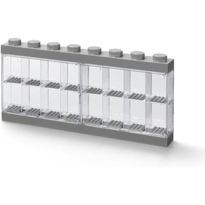 Lego - Vitrine Minifigure 16 - Kunststof - Grijs