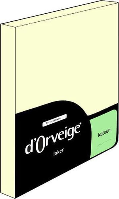 D'Orveige Laken Katoen - Eenpersoons - 160x270 cm - Creme