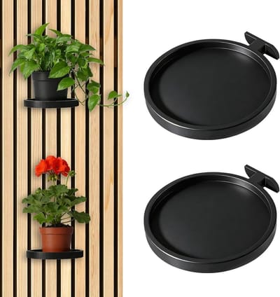 Set van 2 Akoestische Paneelplanken - Wandplank voor Planten, Geluiddempende Accessoires voor Woonkamer, Slaapkamer en Kantoor
