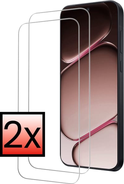 Screenprotector - 2 Stuks - Geschikt voor OnePlus 15R - Extra Sterk - Beschermglas - Gehard Glas - Tempered Glass - Screen Protector - Bescherm Cover