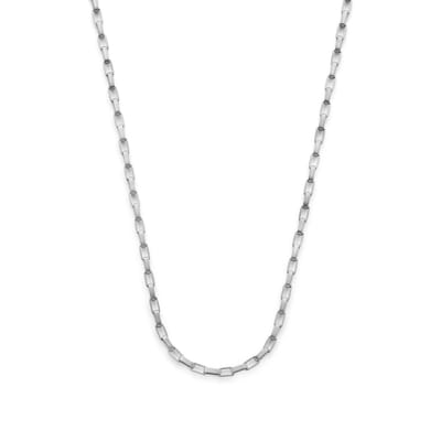Frank 1967 7FN-0079 – Ketting Heren – Schakelketting – Zilverkleurig Roestvrij Staal – 5 x 2,5 mm – 55 cm – Cadeau voor Mannen