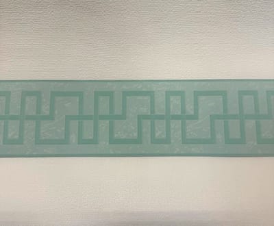 Blauw behangrand grafisch blokken 80333