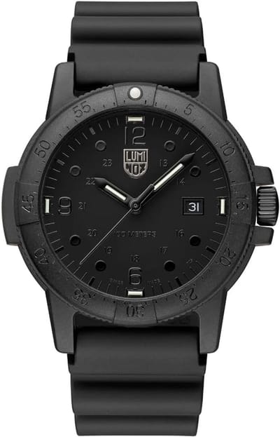Zwitsers Herenhorloge 44mm met Datumweergave - 100M Waterdicht Duikhorloge