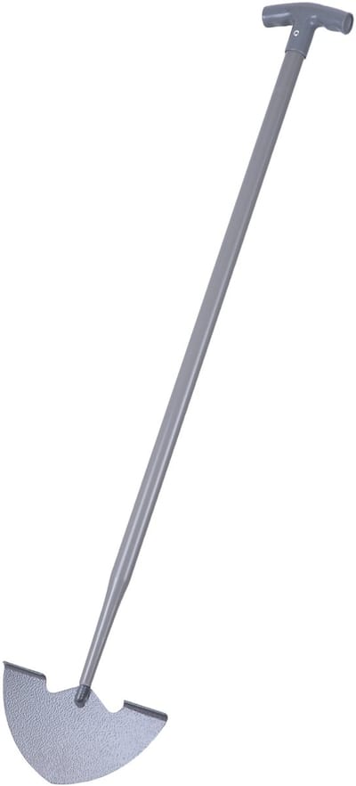 Graskantensnijder - zilver - 22x99,5x3 cm - met handgreep