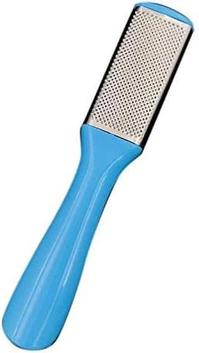 Voetvijl Dubbelzijdig - Voetrasp Huidverwijderaar - Voetverzorging Thuis - Professionele Kwaliteit - 17 x 3 x 2 cm - Blauw