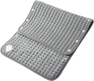 Verwarmingsdeken Rug - Schouderontspanning - Spierontspanning - Intelligente Temperatuurregeling - 61 x 30 cm - Grijs