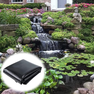 Tuinvijverfolie - Vijverfolie waterdicht - Vijvers aanleggen - HDPE Materiaal - 02 mm dik - Zwart