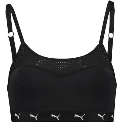 Puma niet-voorgevormde bh-top zwart