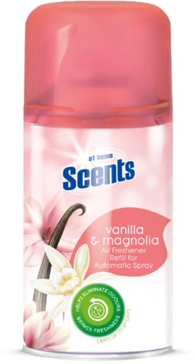 At Home Automatische Spray Navulling Vanille en Magnolia - 3 x 250 ml - Voordeelverpakking