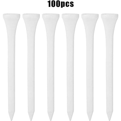 100 pièces 70 mm Bois Bois Tees de Golf Entraînement Pratique Porte-balles pour Débutants Golfeurs