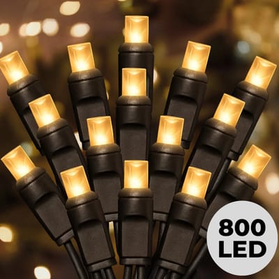 Lomera Micro Cluster Kerstverlichting - 800 LED Lampjes - 16 Meter Lichtsnoer - Warm Wit Licht - Binnen en Buiten - 8 Lichtfuncties - Geheugenfunctie - Energiezuinige Led's - IP44 Beschermwaarde - Kerstboomverlichting