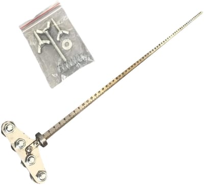 Meetinstrument Meetgids - Houtbewerking Liniaal - Precisie Snijwerk - Aanpasbaar Systeem - 50 cm - Zilver