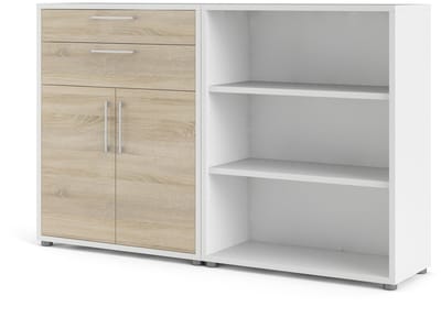 Giga Living Boekenkast Prima - Wit - 180x110x45cm