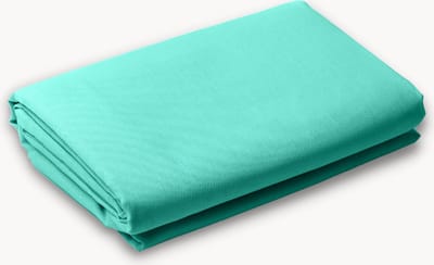 Y-NOT - Crispy Cotton Hoeslaken Topper - 90x200 - tot 15 cm matrasdikte - 100% Katoen - 180 draaddichtheid - Petrol