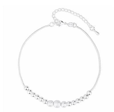 N3 Collecties 925 Sterling Zilver Ronde Bal Kralen Charm Enkelbanden Voor Dames