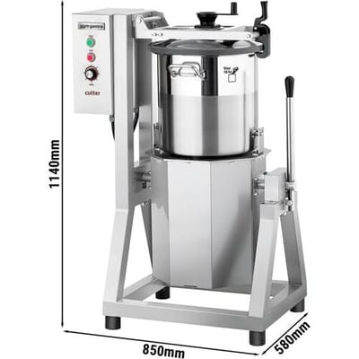 GGM Gastro Vegetarischer/ Hummus Cutter - 50 Liter - 7,5 kW - 400 Volt - 600-2800 U/min Zilver