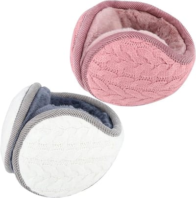 Famanu – Oorwarmers voor vrouwen, warme winteroorbeschermers, opvouwbaar en pluche