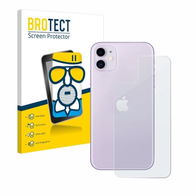 BROTECT - Screenprotector voor Apple iPhone 11 (Achterkant) - Folie Beschermfolie Beschermglas matte