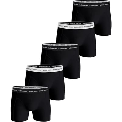 Björn Borg boxershorts Essential (5-pack) - heren boxers normale lengte - zwart