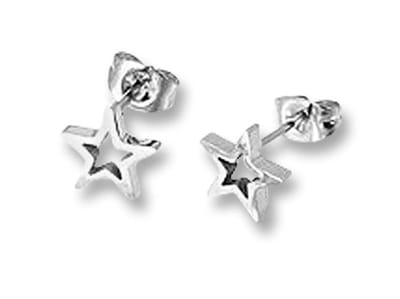 Amanto Oorbellen Emgre - Dames - 316L Staal PVD - Ster - ∅8 mm