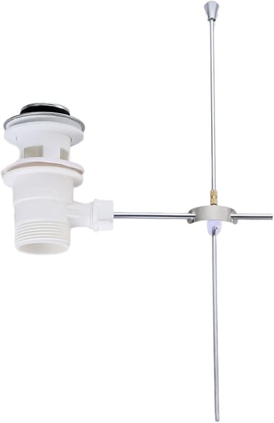 Gootsteen Afvoer - Afvoerplug Overloop - Gootsteen Reparatie - Trekstang Bediening - 36 cm Lengte - Meerkleurig