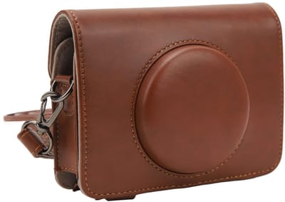 Dailygoody - Retro Case voor C210R - Vintage PU Lederen Camera Tas - Compact en Beschermend - Verstelbare Schouderband - Ideaal voor C210R - Inclusief...