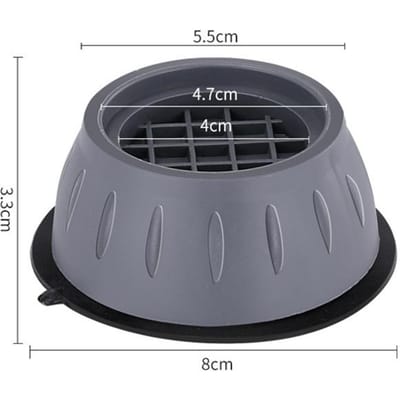 Universele Wasmachines Koelkast Anti-Slip Sokkel Vibratiedempende Voetjes Zuignap Nivelleringsbasis 1PC