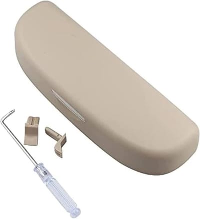 Zonnebril Houder - Brillen Kooi - Auto Interieur - Speciale Auto Pasvorm - 1 Stuk - Beige