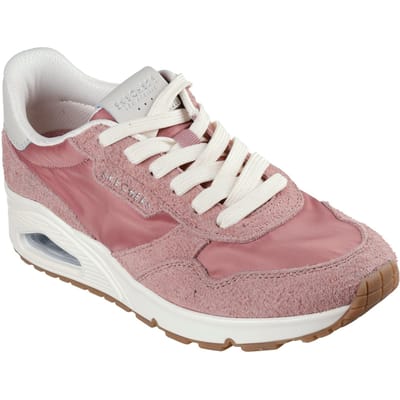 Skechers Uno Vintage Dayz Dames Sneakers Van Leer In Het Roze