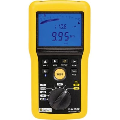 Chauvin Arnoux C.A 6532 Isolatiemeter 50 V, 100 V 20 GΩ