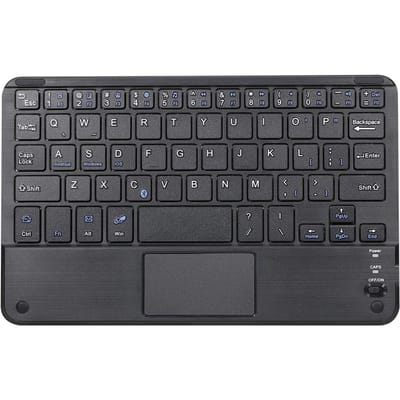 Draadloos BT 3.0-toetsenbord 59 toetsen Ultraslank mini-BT-toetsenbord met touchpad Ondersteuning Android Windows zwart