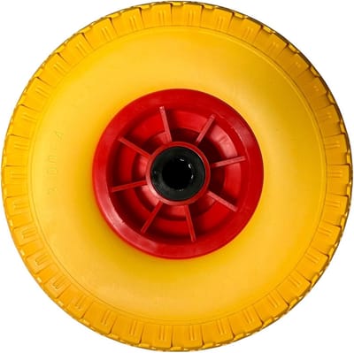 Lekvrij Steekwagenwiel Massief Rubber Ø 260 mm voor As 2 cm