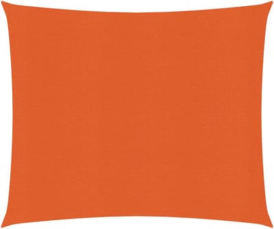 vidaXL - Zonnezeil - 160 - g/m² - vierkant - 4x4 - m - HDPE - oranje