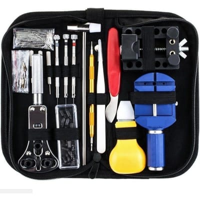 SnelShoppen - 147-delige Horloge Reparatie Tool Set - Professionele en Algemene Gebruik, Link Verwijder Tools, Batterijvervangings Tool, Case Opener t