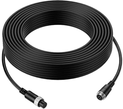 Video Verlengsnoer - CCTV Kabel - Voertuig Monitoring - Waterdicht Schokbestendig - 10 Meter - Zwart