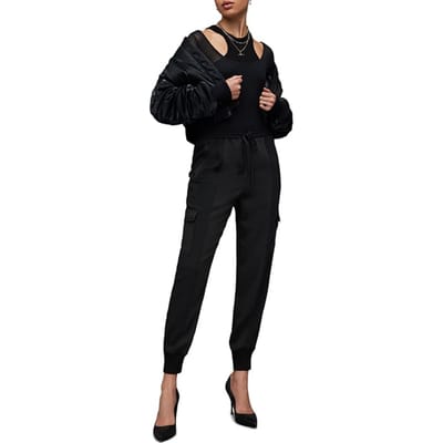 AllSaints Maddie Trousers Black Maat: W27 | Joggingbroeken Outlet | Dames | Zwart