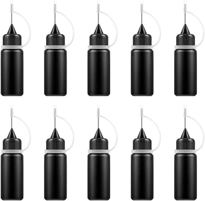 Plastic Squeeze Flessen voor Precisie Toepassingen, 10 ml Drupflessen met Naaldtip, Ideaal voor Lijm en Verf