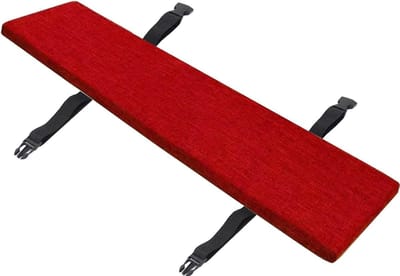 Bankkussen voor buiten - Zitkussen Terras - Comfortabel Zitten - Dubbel Antislip Design - 200 x 55 cm - Rood