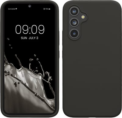 kwmobile telefoonhoesje geschikt voor Samsung Galaxy A54 5G - Hoesje met siliconen coating - Smartphone case in donkergrijs
