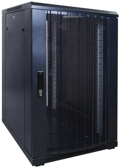 DSIT 18U serverkast met geperforeerde deur 600x800x1000mm (BxDxH) - serverbehuizing - serverrack - 19 inch
