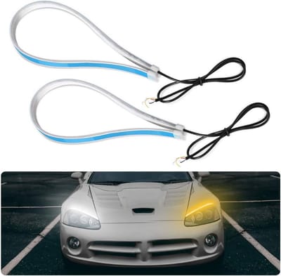 Dagrijverlichting Led Strips - Koplamp Verlichting - Auto Exterieur - Snijbaar Waterdicht - 60 cm - Wit