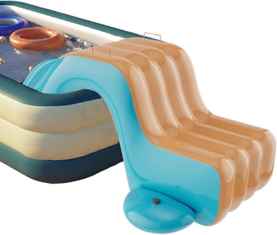Opblaasbare waterglijbaan - Kinderspeelgoed - Zomerplezier - Veilige gladde randen - 175x105x75cm - Oranje