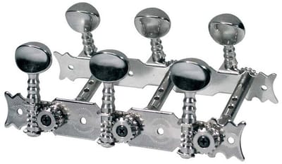 Boston 028-2M Stemmechanieken voor Klassieke Gitaar 3L/3R met Dubbel Geboorde Metalen As en Metalen Knoppen 70 mm