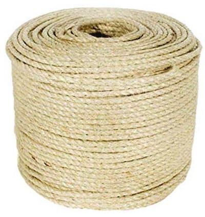 Natuurlijk Sisaltouw 6 mm voor Krabpalen - 50 meter