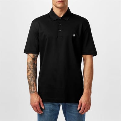 Boss Heren C-Parris Monogram Poloshirt (Zwart)