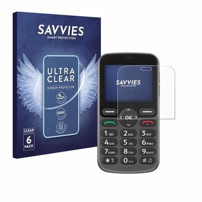 Savvies - Screenprotector voor Doro 5860 - Folie Beschermfolie transparant 6 Stuks