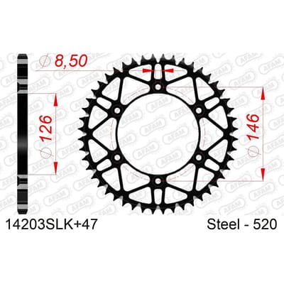 Tandwiel Afam 520 47 dents